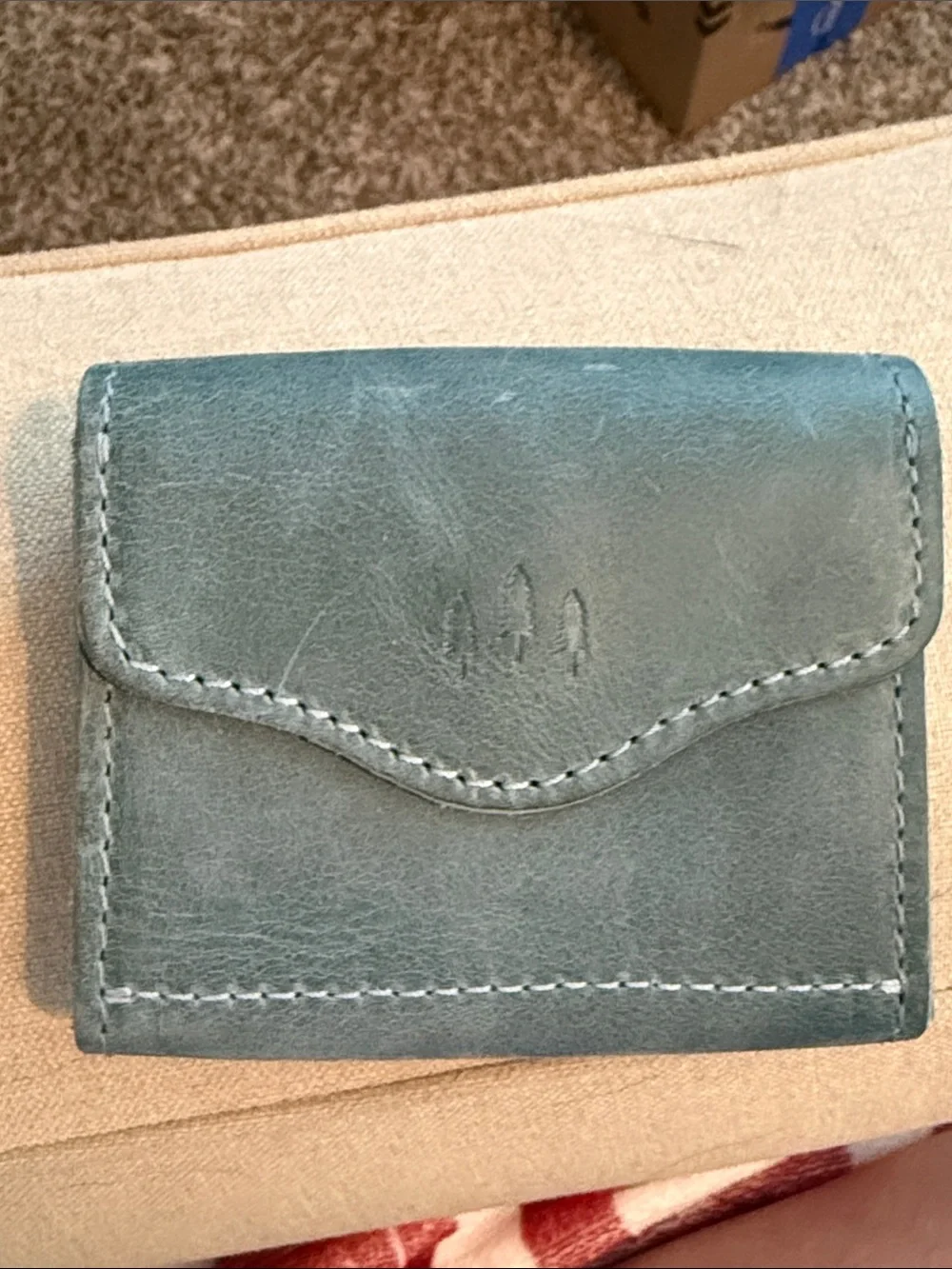 Portland Leather goods dusky blue Bozeman wallet